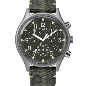 TIMEX x TODD SNYDER NEW YORK / TIMEX MK1 STEEL MENS SPORT WATCH IN OLIVE